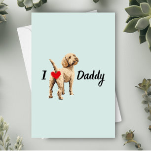Funny Golden Doodle From Pet Dog Butt Father's Day Thank You Card