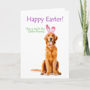 Funny Golden Easter Card