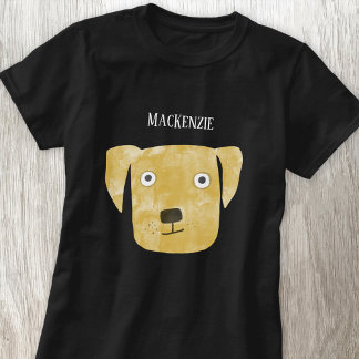 Funny Golden Labrador Retriever Dog Custom Name T-Shirt