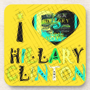 Funny Golden lovey Amazing Hope Hillary for USA Co Coaster