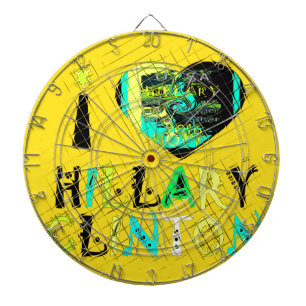 Funny Golden lovey Amazing Hope Hillary for USA Co Dartboard