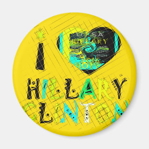 Funny Golden lovey Amazing Hope Hillary for USA Co Magnet