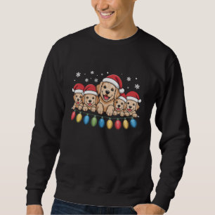 Funny Golden Retriever Christmas Puppy Dog Sweatshirt