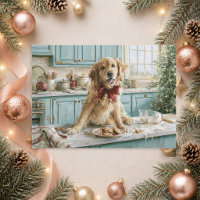 Funny Golden Retriever Dog Christmas Cookies