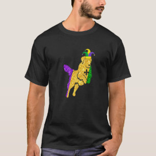 Funny Golden Retriever Dog Lover Cute Mardi Gras C T-Shirt
