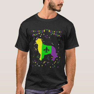 Funny Golden Retriever Dog Mardi Gras Costume Men T-Shirt