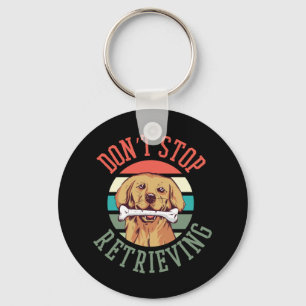 Funny Golden Retriever Owners Quote Key Ring