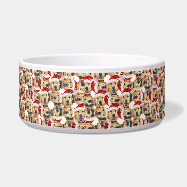 Funny Golden Retriever Pet Name Christmas Pattern (Left)