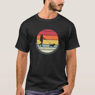Funny Golden Retriever Service Dog Won't Stop Retr T-Shirt