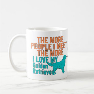 Funny Golden Retriever Vintage Graphic Design  Coffee Mug