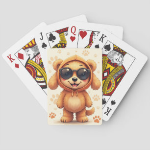 Funny Goldendoodle Kawaii Dog Playing Cards