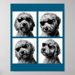 Funny Goldendoodle Meme Cute Doodle Photo Booth  Poster