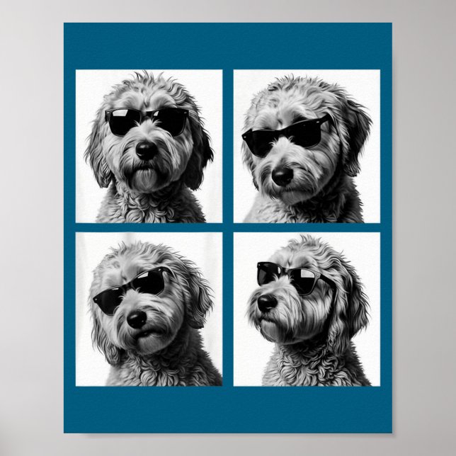 Funny Goldendoodle Meme Cute Doodle Photo Booth  Poster (Front)