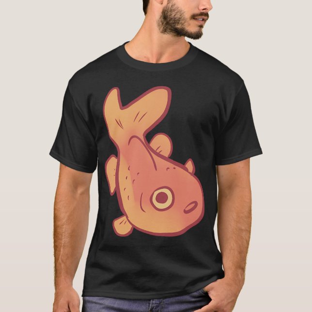 Funny Goldfish art T-Shirt (Front)