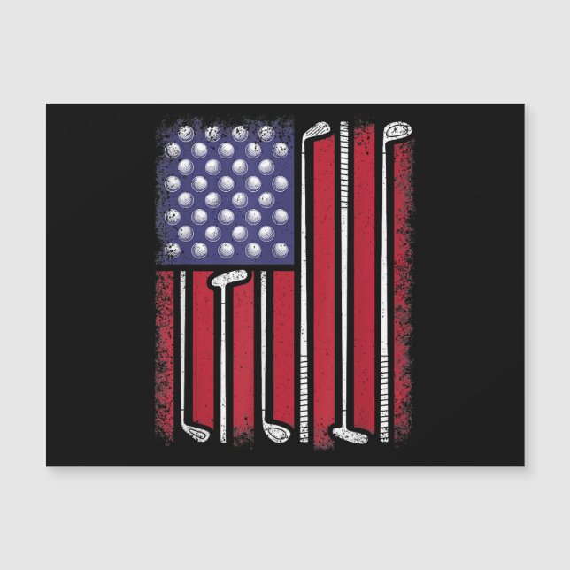 Funny Golf American Flag Golf Player Vintage Golfe (Front)