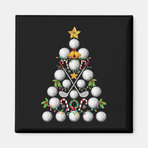 Funny Golf Ball Christmas Tree Christmas Golf Love Magnet