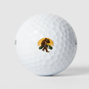 Funny Golf Ball Hunter Bigfoot Golf Balls Gag Gift