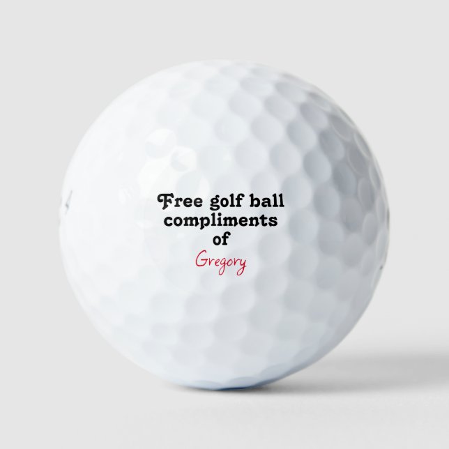 Funny Golf Ball - Lost Ball Gag (Front)