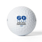Funny Golf Balls 60th Birthday Party Monogrammed