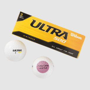 Funny Golf Balls - Keep Calm and Putt