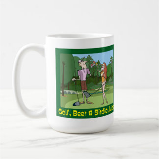 Funny Golf, Beer & Birdie Juice Coffee Mug