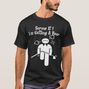 Funny Golf Beer Golfer Father Day Mother Day Birth T-Shirt
