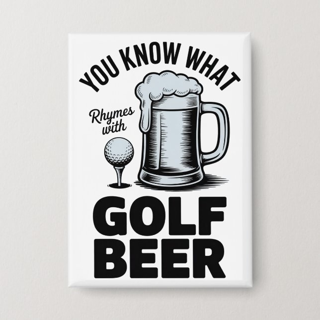 Funny Golf Beer Golfer Gift Beer Humour Golfing (Front)
