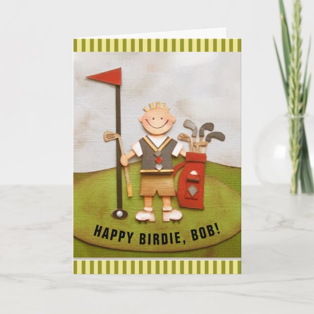 Funny Golf Birthday Card (Front)