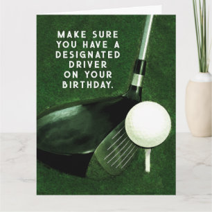 Funny Golf Birthday Card
