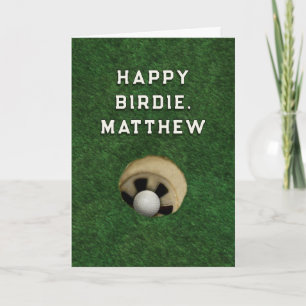Funny Golf Birthday Card