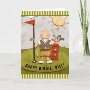 Funny Golf Birthday Card