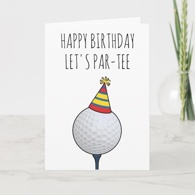 funny golf birthday cards (Front)