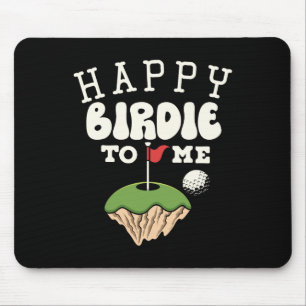 Funny Golf Birthday Shirt Happy Birdie Golfer Kids Mouse Pad