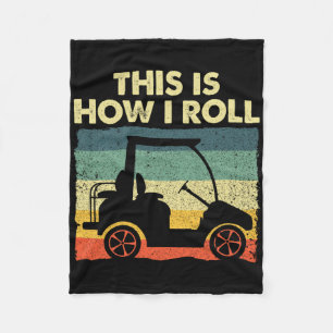 Funny Golf Cart Design For Men Women Kids Golfer G Fleece Blanket