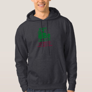 Funny Golf Cart Golfer Green Dark Grey Hoodie