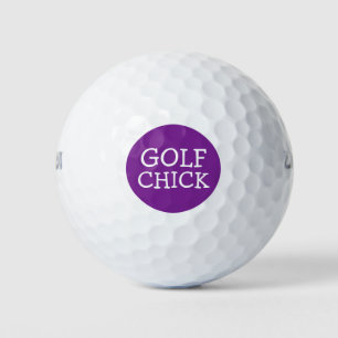 Funny Golf Chick Balls