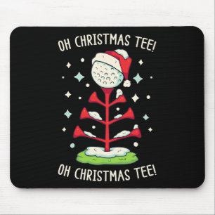 Funny Golf Christmas Shirt Oh Christmas Tee Funny Mouse Pad