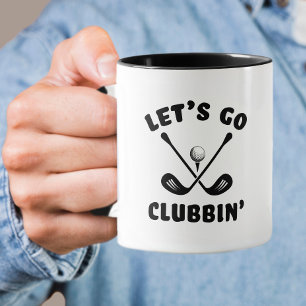 Funny Golf Club Humour Modern Golfer Sports Black Mug