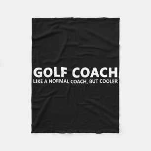 Funny Golf Coach Definition Golf Coach Fleece Blanket