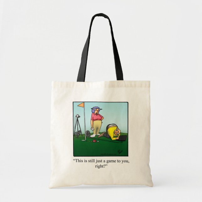Funny Golf Couple Humour Tote Bag (Front)