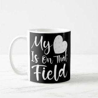Funny Golf Dad My Heart Is On That Field Golf Mum Coffee Mug