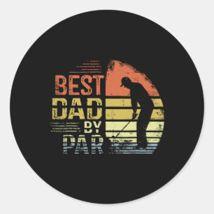 Funny Golf Dad Shirt - Father's Day Gift For Golfe Classic Round Sticker