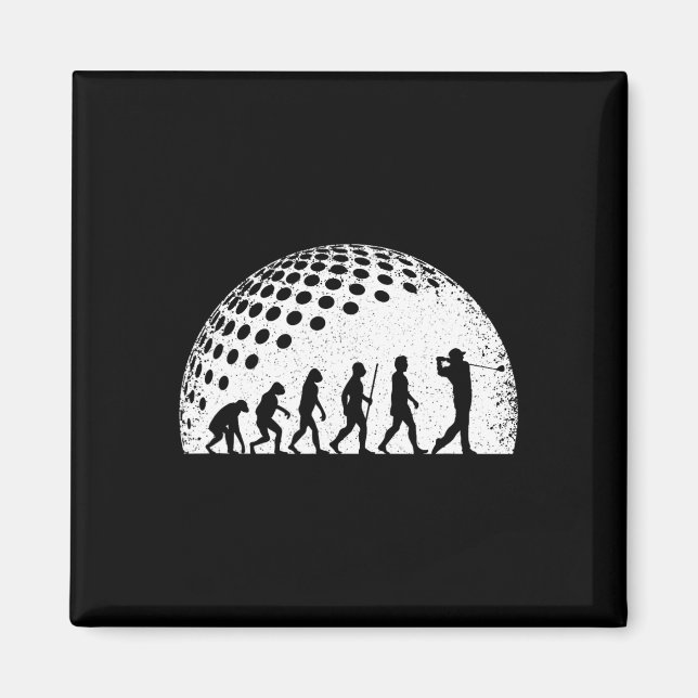 Funny Golf Evolution Golf Player Vintage  Magnet (Front)