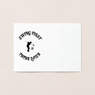 Funny Golf Foil Card