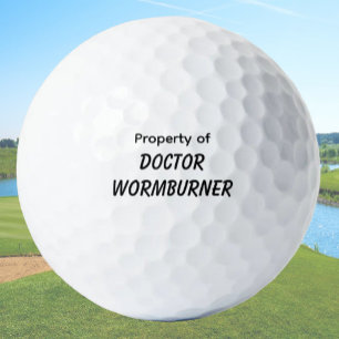 Funny Golf Gift Joke Wormburner Balls