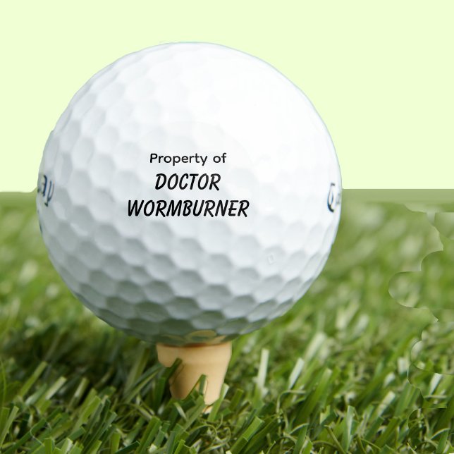Funny Golf Gift Joke Wormburner Golf Balls (Creator Uploaded)