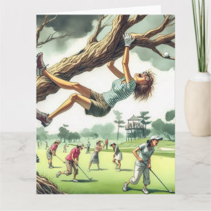 Funny Golf Greeting Card
