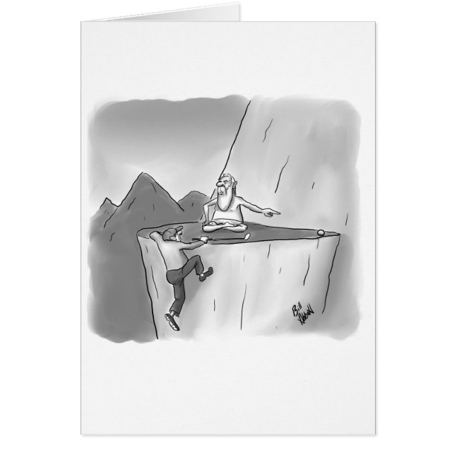 Funny Golf Humour Blank Greeting Card (Front)