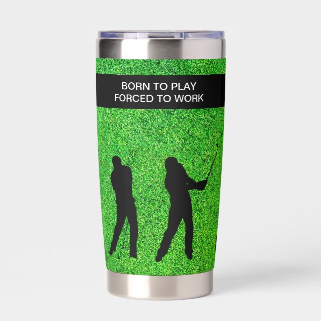 Funny Golf Humour Insulated Drink Tumblers Insulated Tumbler (Front)