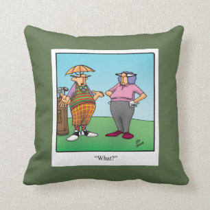 Funny Golf Humour Pillow Gift